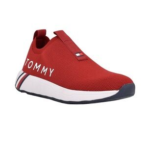 Tommy Hilfiger Aliah Knit Sporty Slip-On Sneakers- Red- Size 8.5